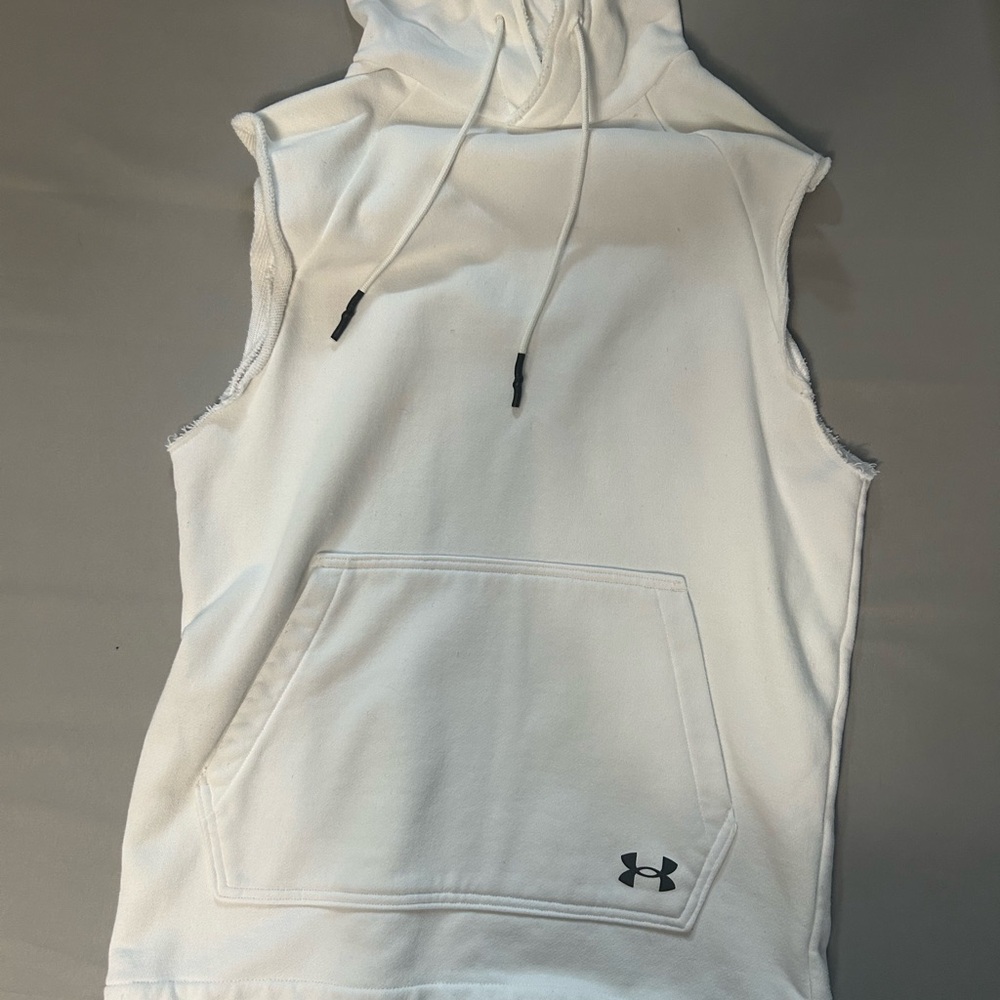 Under Armour White and Yellow Hoodie